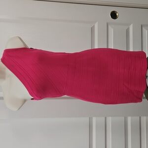 Forever 21 | Y2K Hot Pink One Shoulder Dress Med.